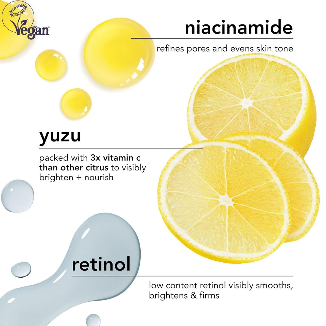 Saturday Skin Yuzu - Máscara de vitamina C para dormir durante la n...