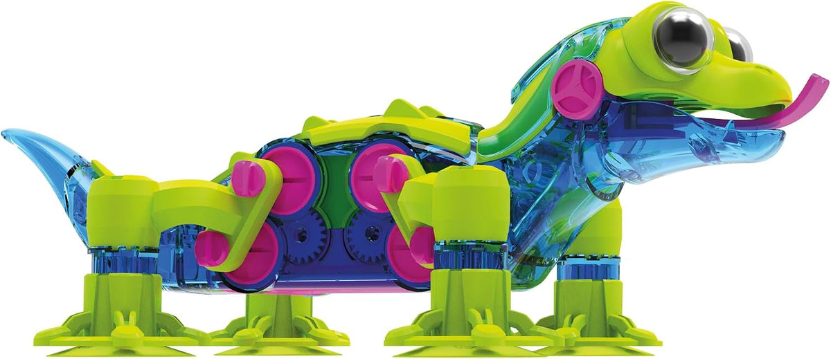 Thames & Kosmos GeckoBot 2.0 Kit de experimentos STEM | Construye un robot gecko trepador de paredes, diseño mejorado y tecnología de ventosa, ensamblaje guiado, regalo científico divertido y