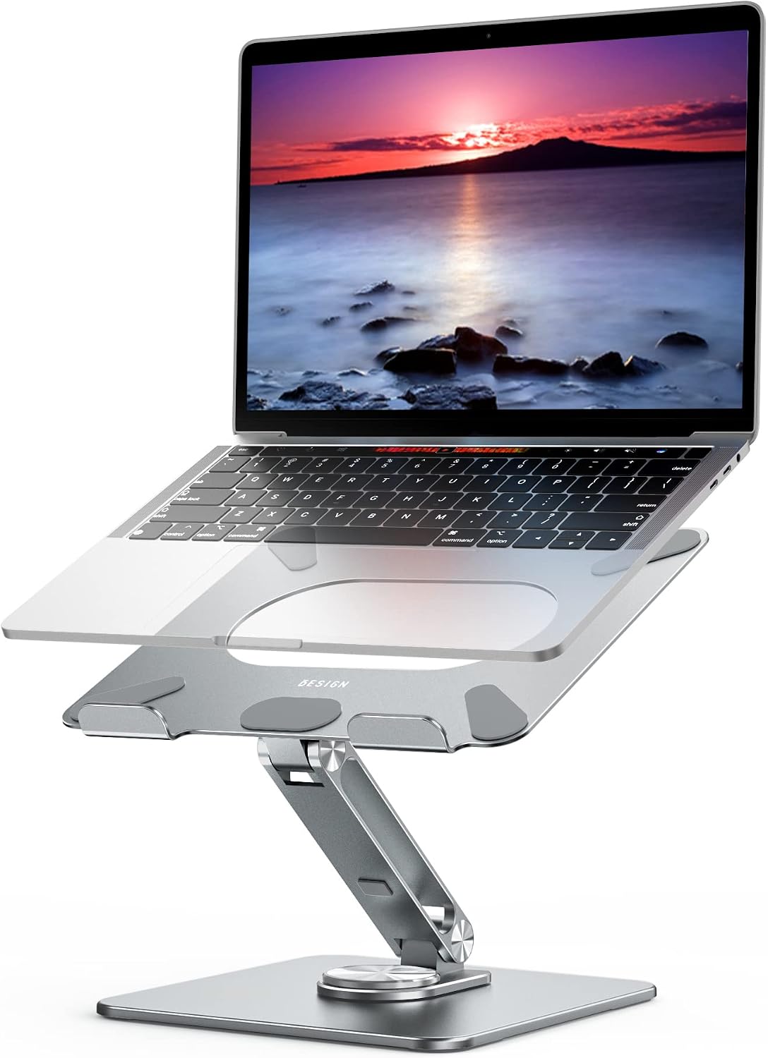 BESIGN LSX7 - Soporte para laptop con base giratoria de 360°, sopor...