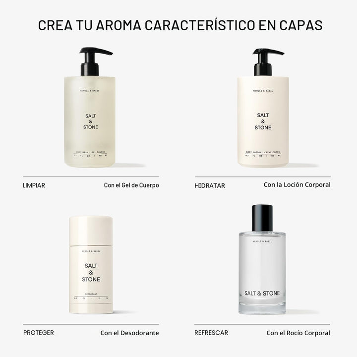 Salt &amp; Stone Gel de baño para mujeres y hombres | Neroli y alba...