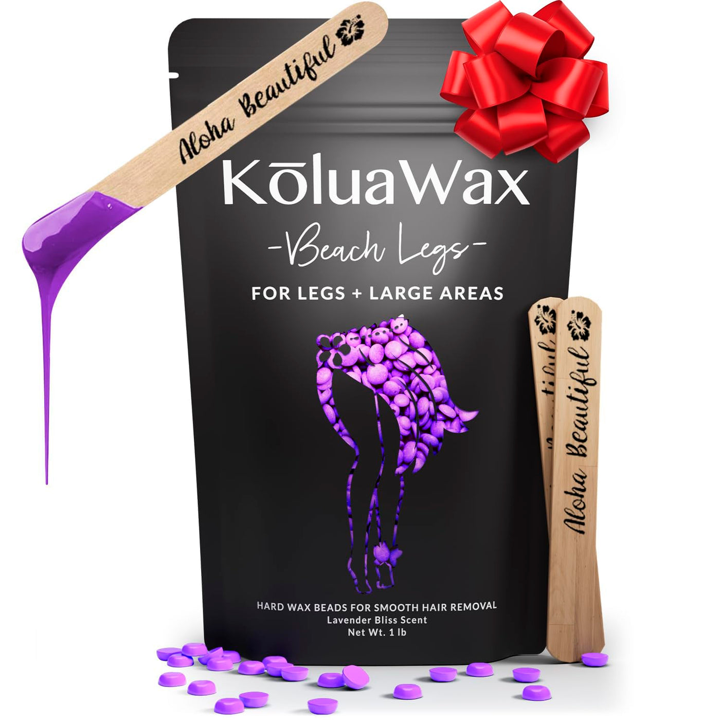 KoluaWax Perlas de cera dura para depilación \u2013 Fórmula de cabe...