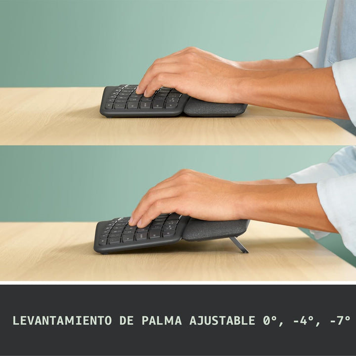 Logitech Ergo K860 Teclado ergonómico inalámbrico - Teclado dividid...