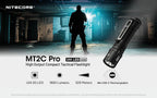 Nitecore MT2C Pro - Linterna EDC de 1800 lúmenes, recargable USB-C, LED de alta eficiencia, larga duración, tiro largo, delgada, ligera para transporte diario, guantera o al aire libre