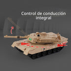 Mini tanque militar RC de 2.4 GHz con LED y torreta giratoria