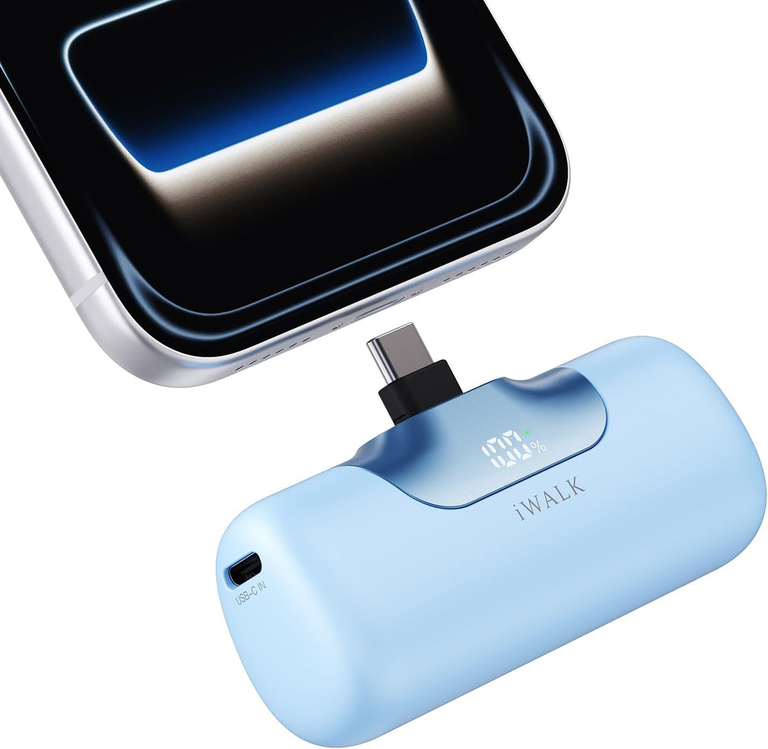 iWALK Cargador portátil de 5500 mAh, banco de energía pequeño de pr...