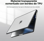 BlueSwan Funda antigrietas para MacBook Pro, Pro 16-inch (2026-2021), Transparente (Frosted Clear)