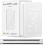 meross Termostato inteligente para zócalos eléctricos y calentadores de pared, compatible con HomeKit, Alexa y Google Home, Termostato programable Wi-Fi de 120V-240V con fácil instalación, ahorro de