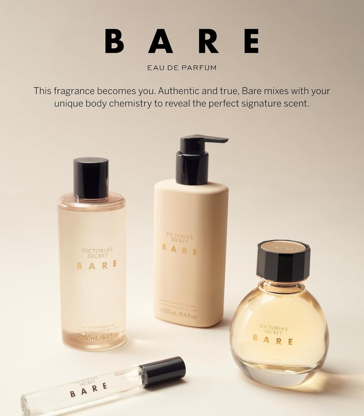 Victoria's Secret, Bare - Fragancia fina en espray, 8.4 oz