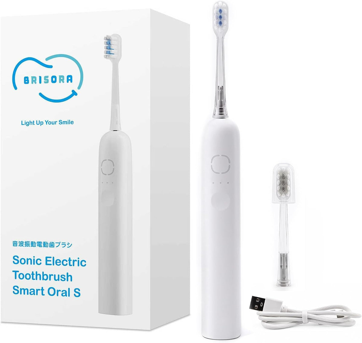 Cepillo de dientes eléctrico Sonic para adultos, batería de 180