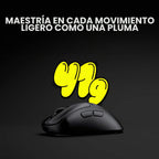 Pulsar Gaming Gears Xlite Crazylight – Ratón inalámbrico para juegos ultra ligero 41g (1.45 oz), interruptor óptico, 32000 DPI, 750 IPS, sensor XS-1, compatible con 8k (negro brillante)