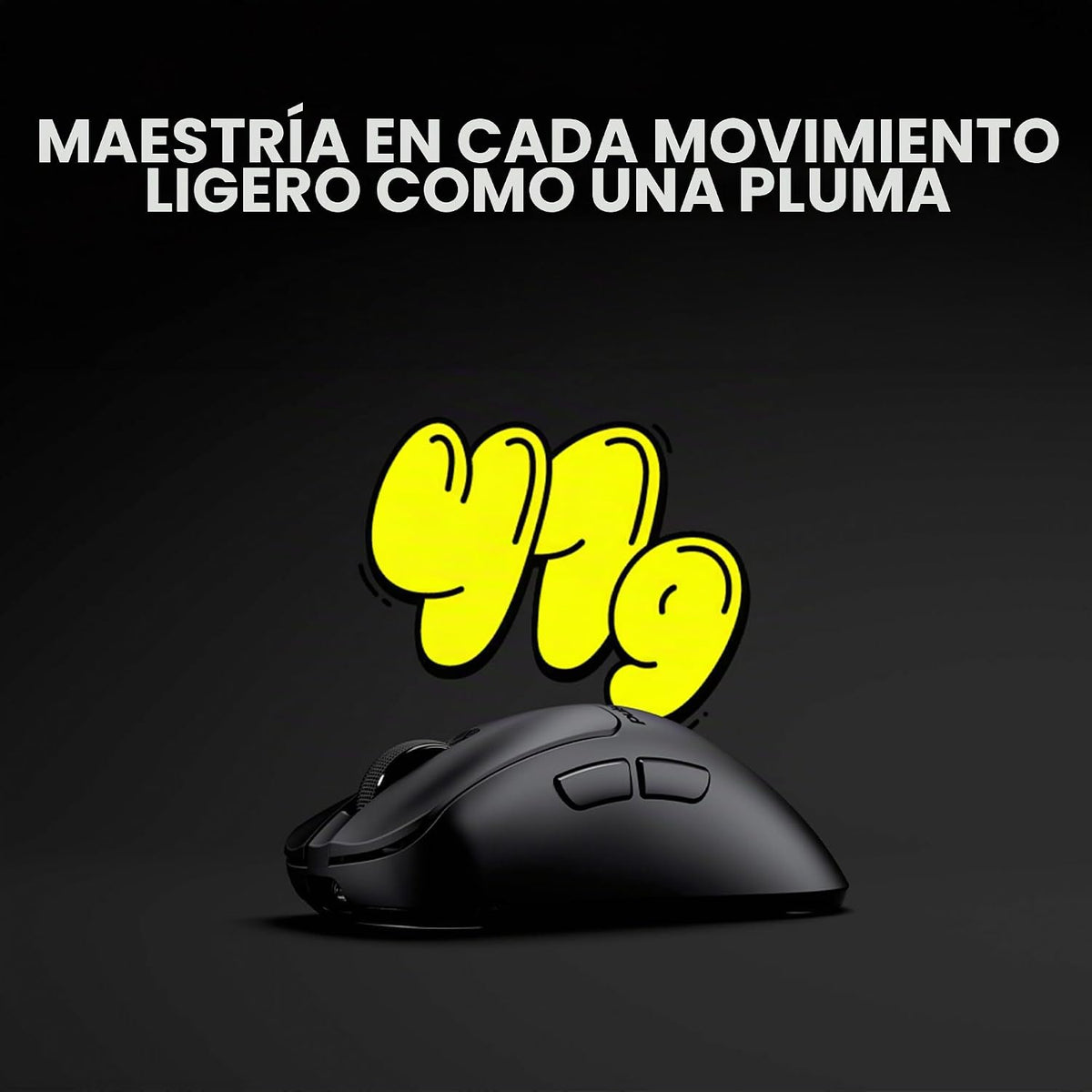 Pulsar Gaming Gears Xlite Crazylight – Ratón inalámbrico para juegos ultra ligero 41g (1.45 oz), interruptor óptico, 32000 DPI, 750 IPS, sensor XS-1, compatible con 8k (negro brillante)