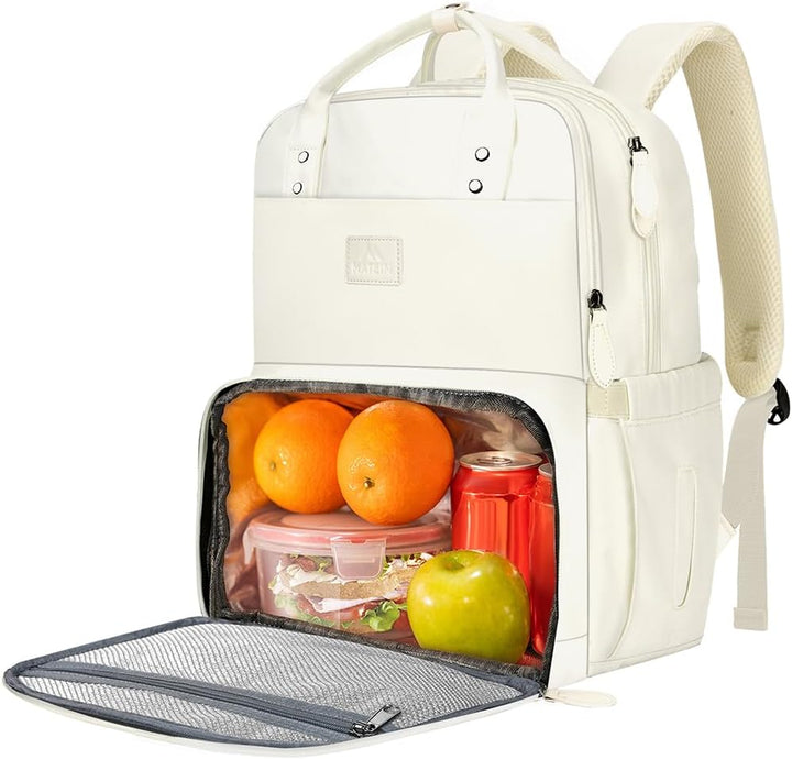 MATEIN - Mochila para mujer con fiambrera, mochila de 17 pulgadas c...