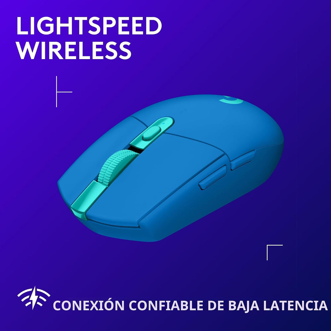 Logitech G305 LIGHTSPEED - Mouse inalámbrico para juegos, sensor He...