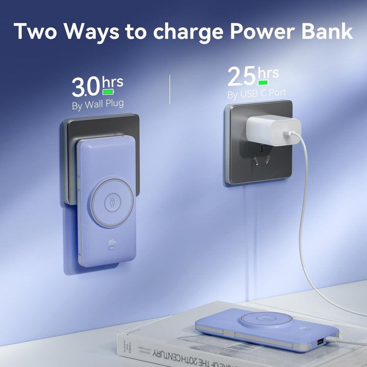 Cargador portátil magnético de 10000 mAh para iWatch y iPhone, 22,5...