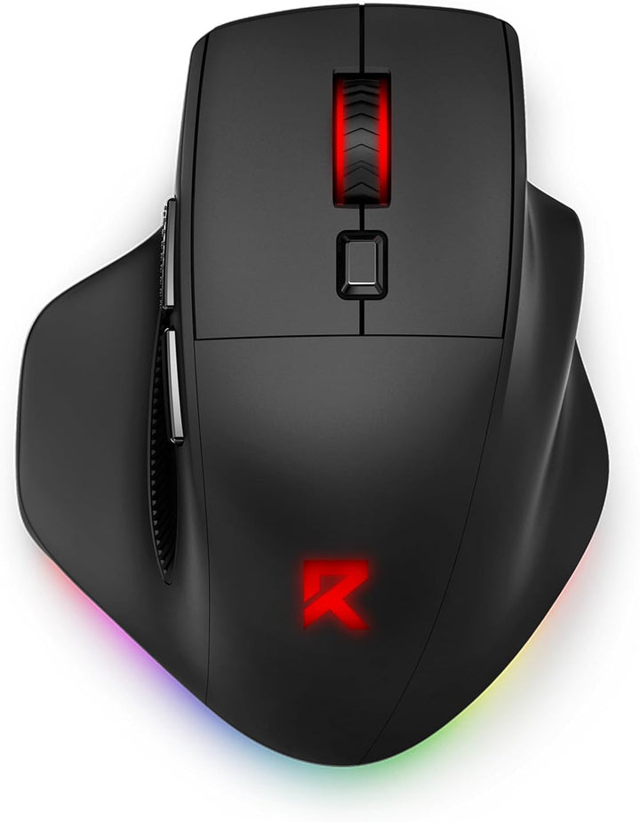 Redragon Ratón inalámbrico grande para manos grandes, tres modos de...