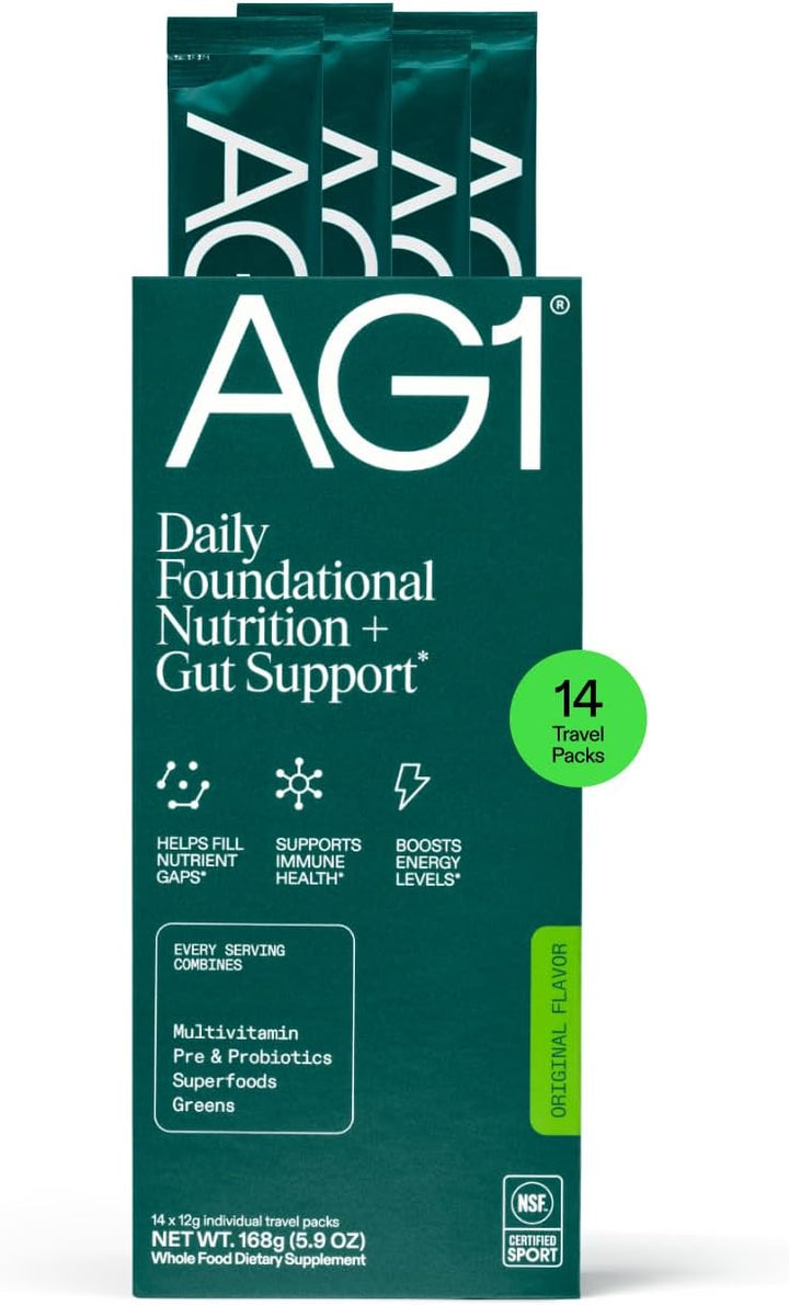 AG1 Athletic Greens - Suplemento en polvo, mejora la salud intestin...