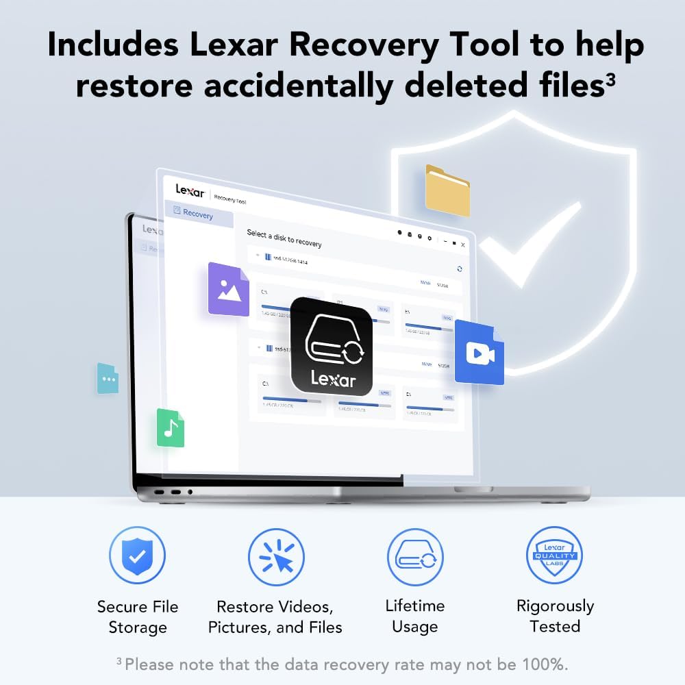 Lexar SSD externo ES3 de 2 TB, lectura de hasta 1050 MB\/s, expansi...