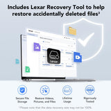 Lexar SSD externo ES3 de 2 TB, lectura de hasta 1050 MB\/s, expansi...
