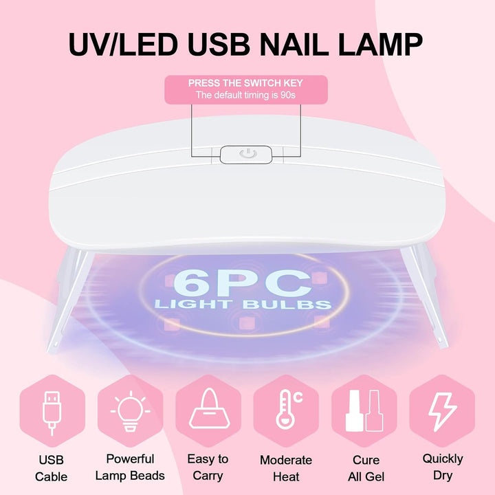 Kit de uñas acrílicas para principiantes con todo profesional, 3 pi...