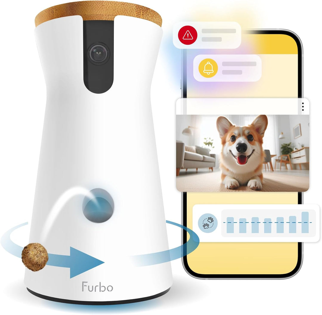 Furbo Cámara para perros de 360° [requiere suscripción] Desbloqueo...