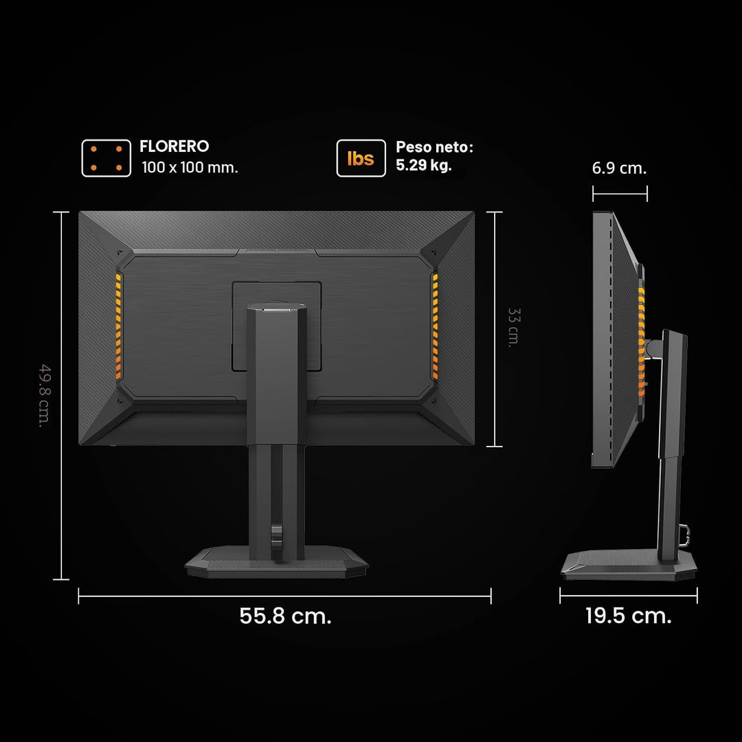 INNOCN 24.5" 2K QHD 2560x1440P 240Hz Mini Monitor LED para juegos,...