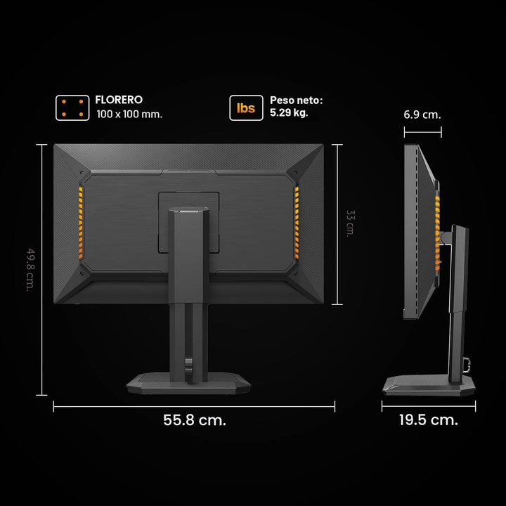 INNOCN 24.5" 2K QHD 2560x1440P 240Hz Mini Monitor LED para juegos,...