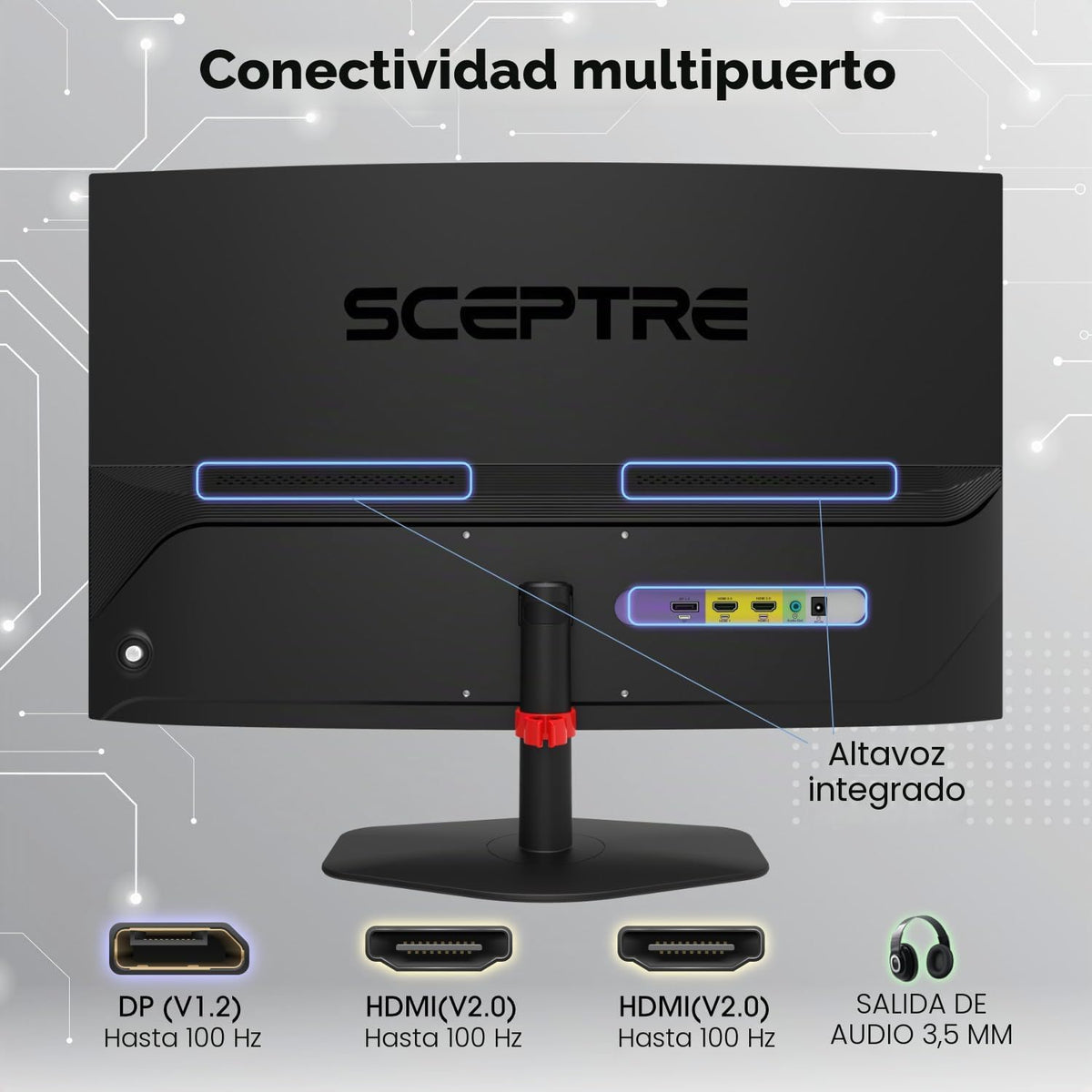 Sceptre Nuevo Monitor Curvo para Juegos de 27 Pulgadas 1500R 100Hz...