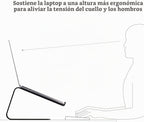 Twelve South Curve para MacBooks y Laptops | Soporte ergonómico de refrigeración para escritorio para el hogar u la oficina (negro mate)