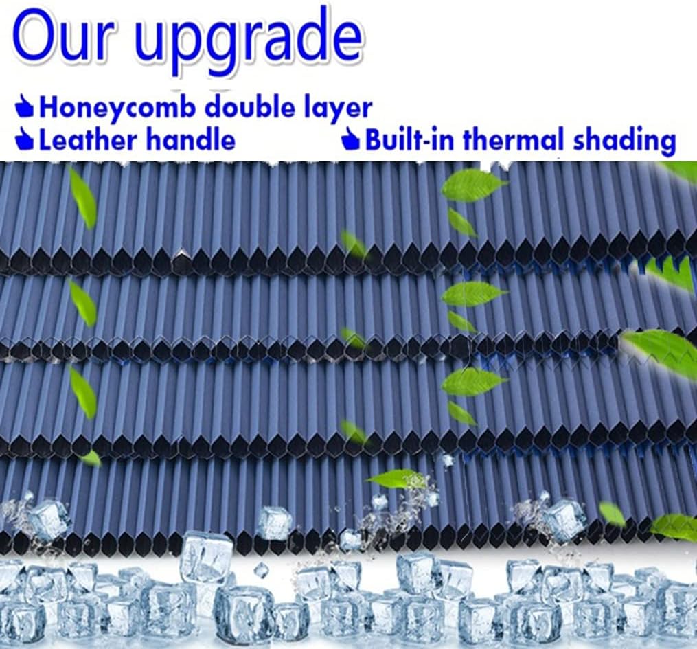 Parasol retráctil para parabrisas de coche, protector solar celular inalámbrico bloquea el 99% de los rayos UV para mantener el vehículo fresco, parasol de nido de abeja se ajusta a varios modelos con