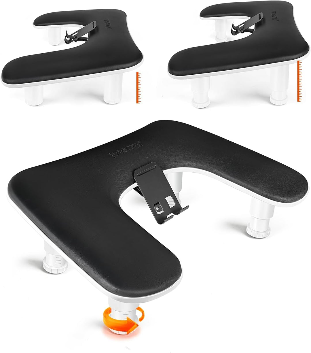 JODSONE Reposabrazos en forma de U negro para técnicos de uñas con...