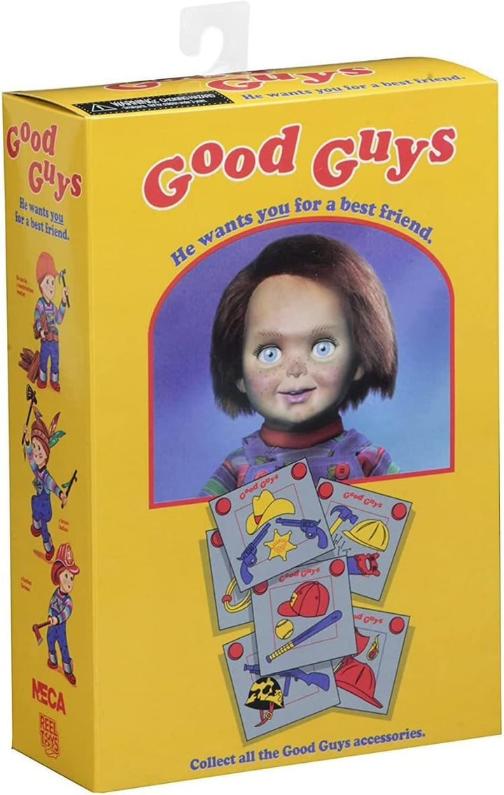 Figura de acción de Chucky en escala, 4 pulgadas, marca NECA