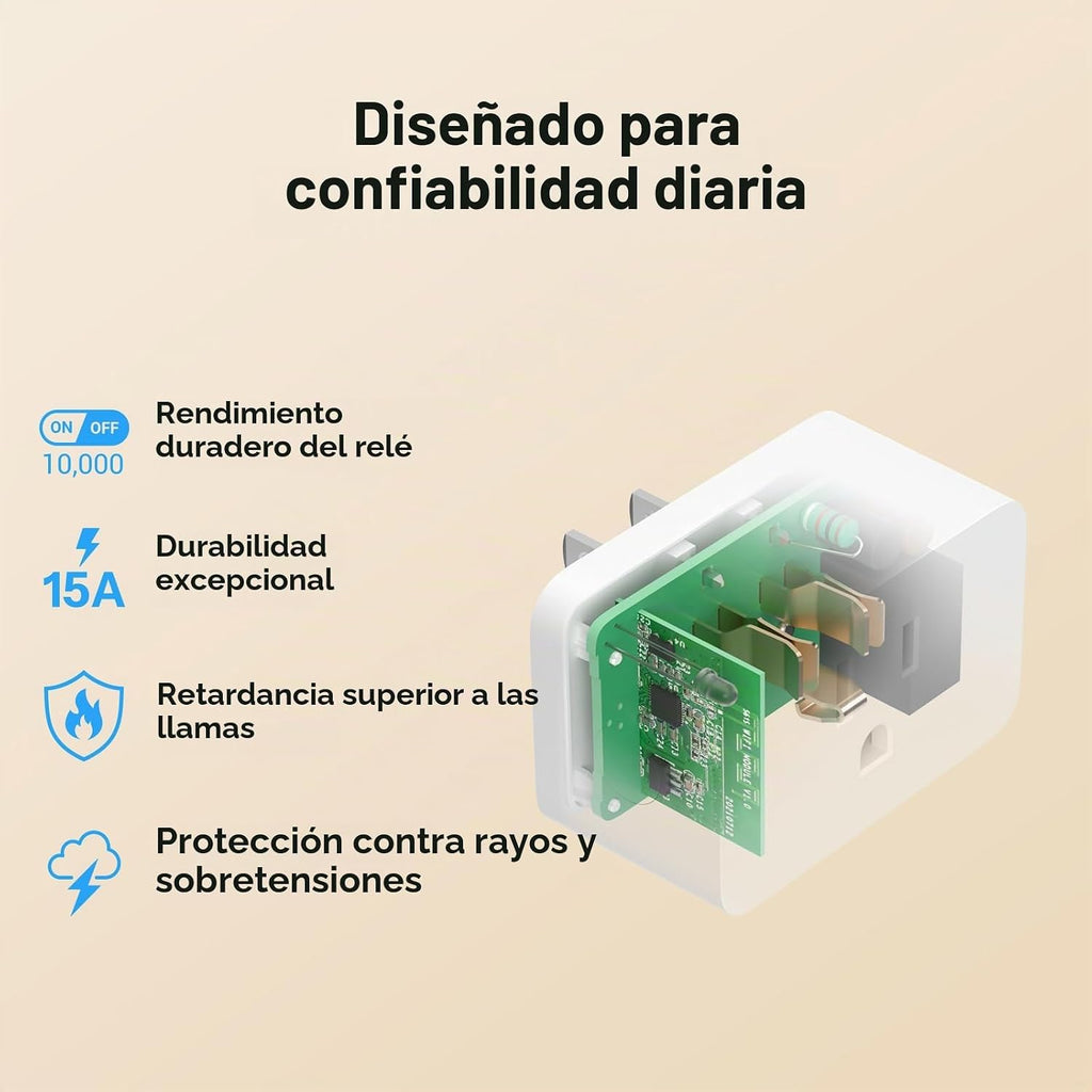 SONOFF S61s Matter Enchufe Inteligente 15A Salida Wi‑Fi con monitoreo de energía