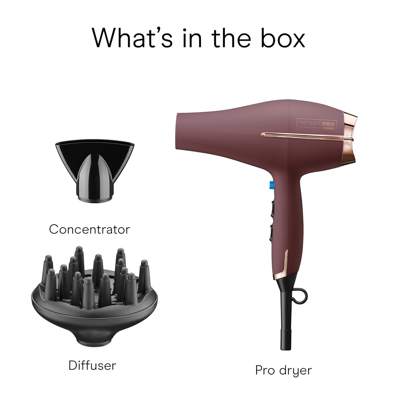 INFINITI PRO by Conair - Secador de pelo, 1875 W con difusor y acce...