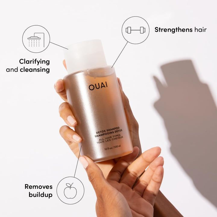 OUAI Detox - Recambio de champú clarificante para acumulación, suci...