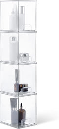 Amazon Basics Cajones organizadores de maquillaje apilables de plás...