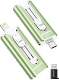 AUAMOZ Mini unidad flash de doble interfaz de 512 GB, memoria portá...