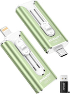 AUAMOZ Mini unidad flash de doble interfaz de 512 GB, memoria portá...