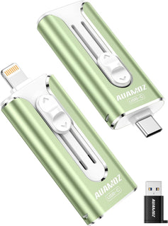 AUAMOZ Mini unidad flash de doble interfaz de 256 GB, memoria portá...
