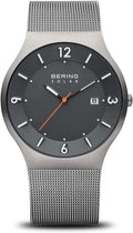 Bering Reloj para hombre de movimiento solar - Colección solar con acero inoxidable y cristal de zafiro 14440-XXX