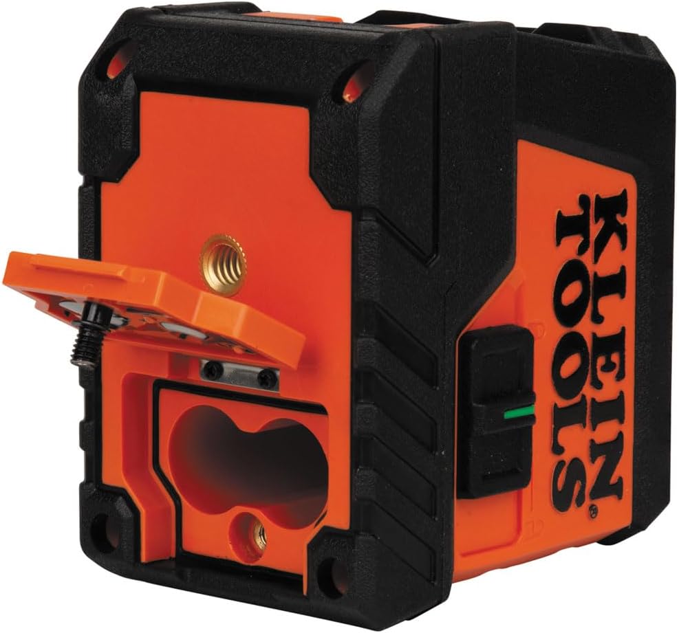 Klein Tools Nivel láser autonivelante 93MCLG, mini nivel de línea cruzada
