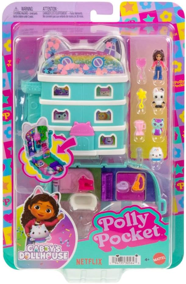 Polly Pocket x Gabbys Dollhouse Compacto Micro Muñecas y