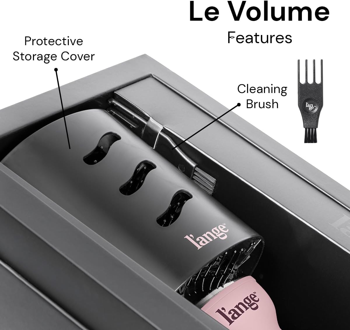 L'ANGE HAIR - Cepillo secadora de aire caliente Le Volume 2 en...