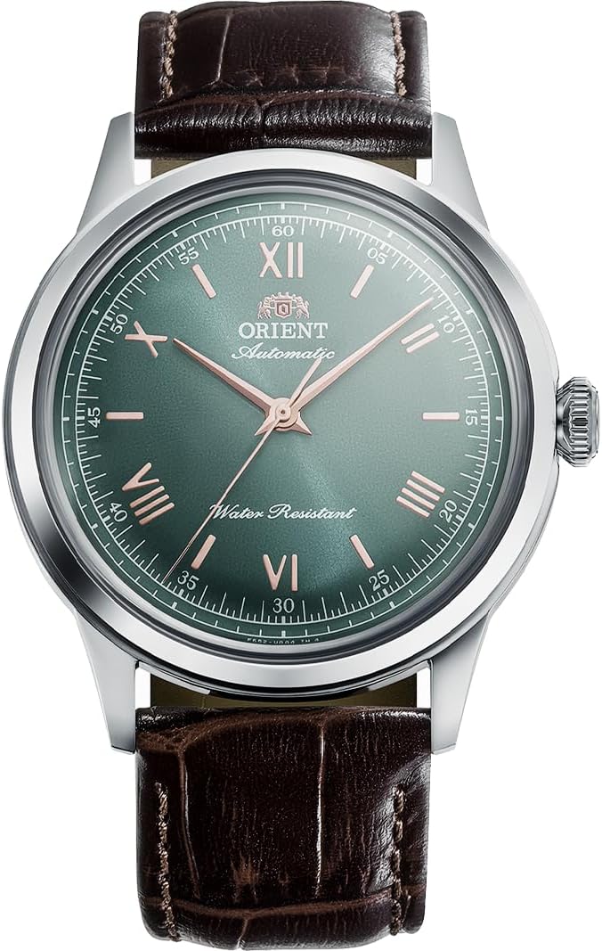 Orient Bambino Sin fecha | Movimiento automático automático/cuerda manual | Reloj de vestir de acero inoxidable de 1.512 in | Unisex