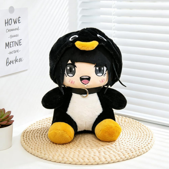 BXCH Gugugaga - Almohada de felpa de pingüino para fanáticos y amig...