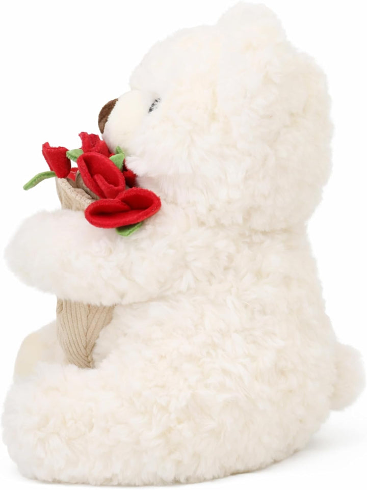 Ramo de peluche de oso de peluche, ramo de peluche de rosas, sombre...