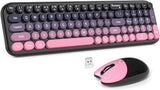 MOFII Combo de teclado y mouse inalámbricos, teclado pequeño compac...