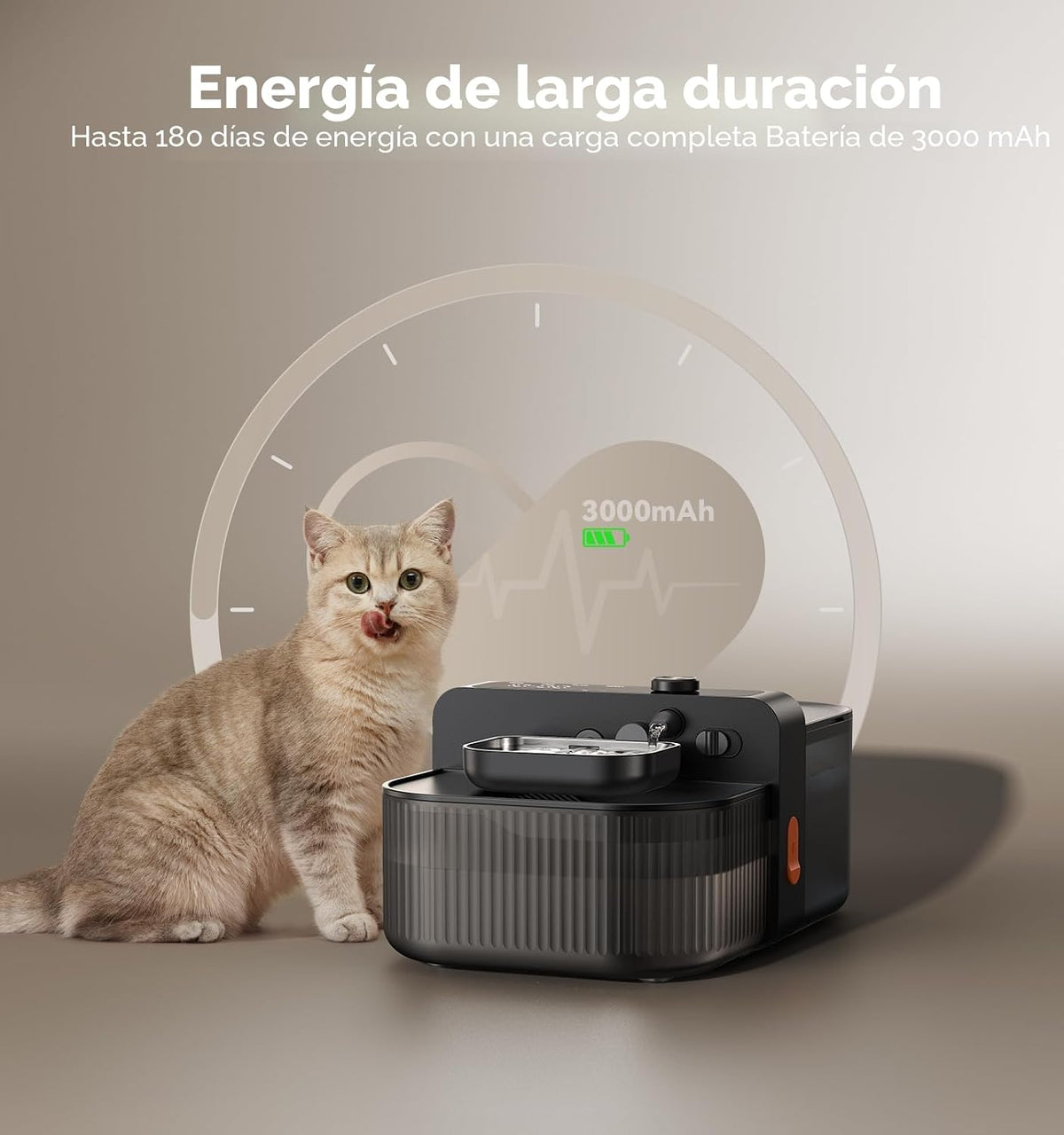 FEELNEEDY Inalámbrico ninguna fuente de agua del gato de los filtros