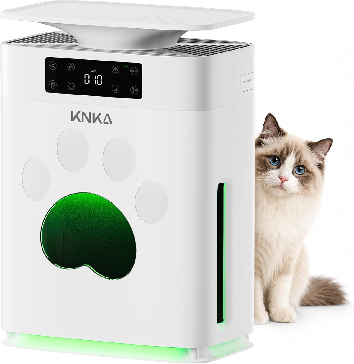 KNKA Purificador de aire para mascotas para el hogar, mascotas, habitación