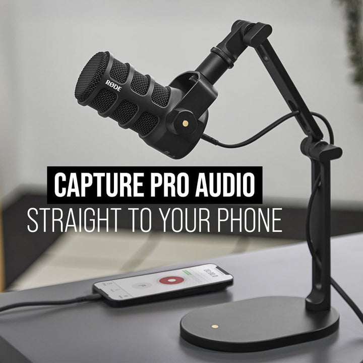 RØDE PodMic USB - Micrófono dinámico versátil de broadcast con cone...
