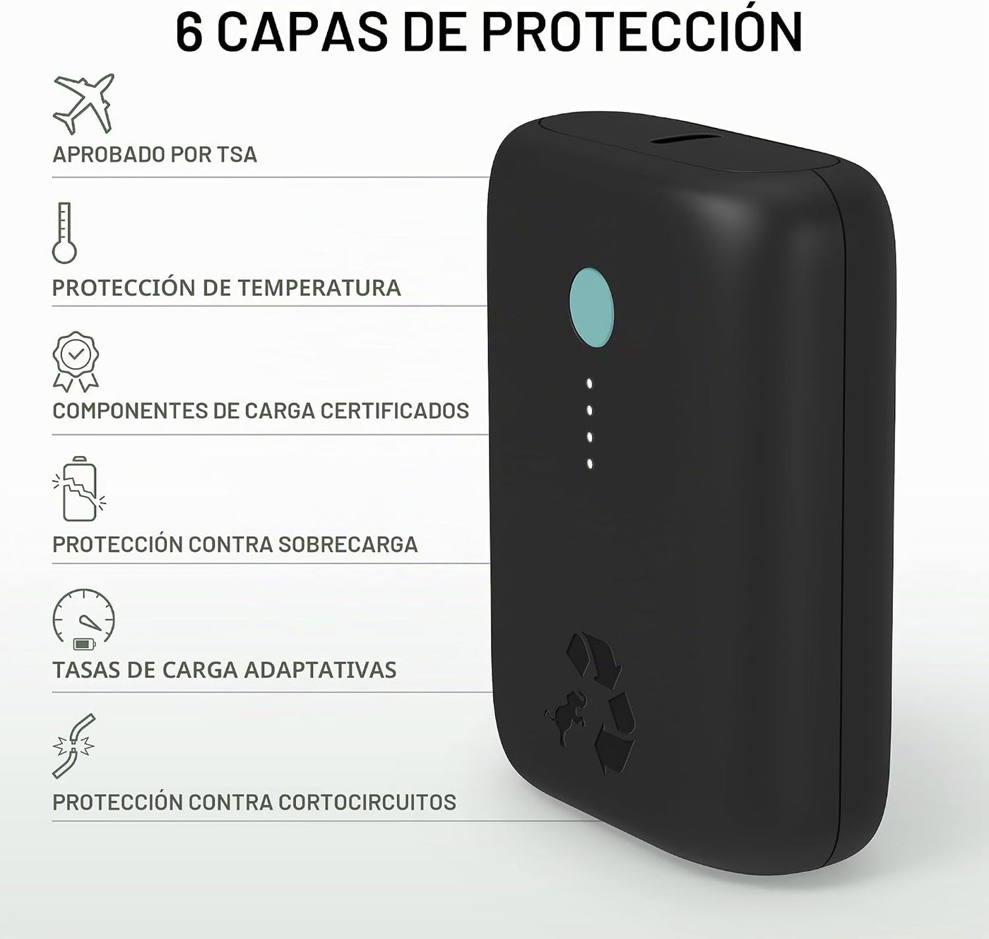 Nimble Champ Lite - Banco de energía de carga rápida de 5200 mAh, 1...